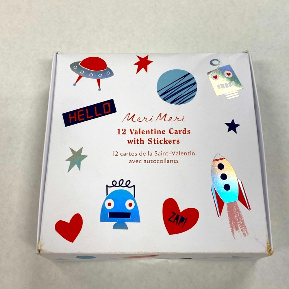 Meri meri valentines card with sticker and envelop